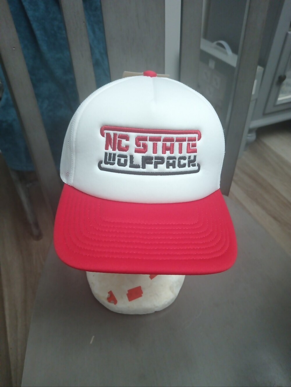 NC State Wolfpack Trucker Hat - White and Red